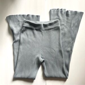 Abercrombie & Fitch Women’s Ribbed Baby Blue Lounge High WaistHeavy Knit, XSmall